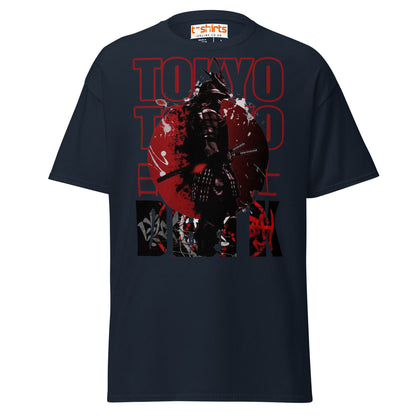 Tokyo Samurai T-Shirt - Navy - T-Shirts Online