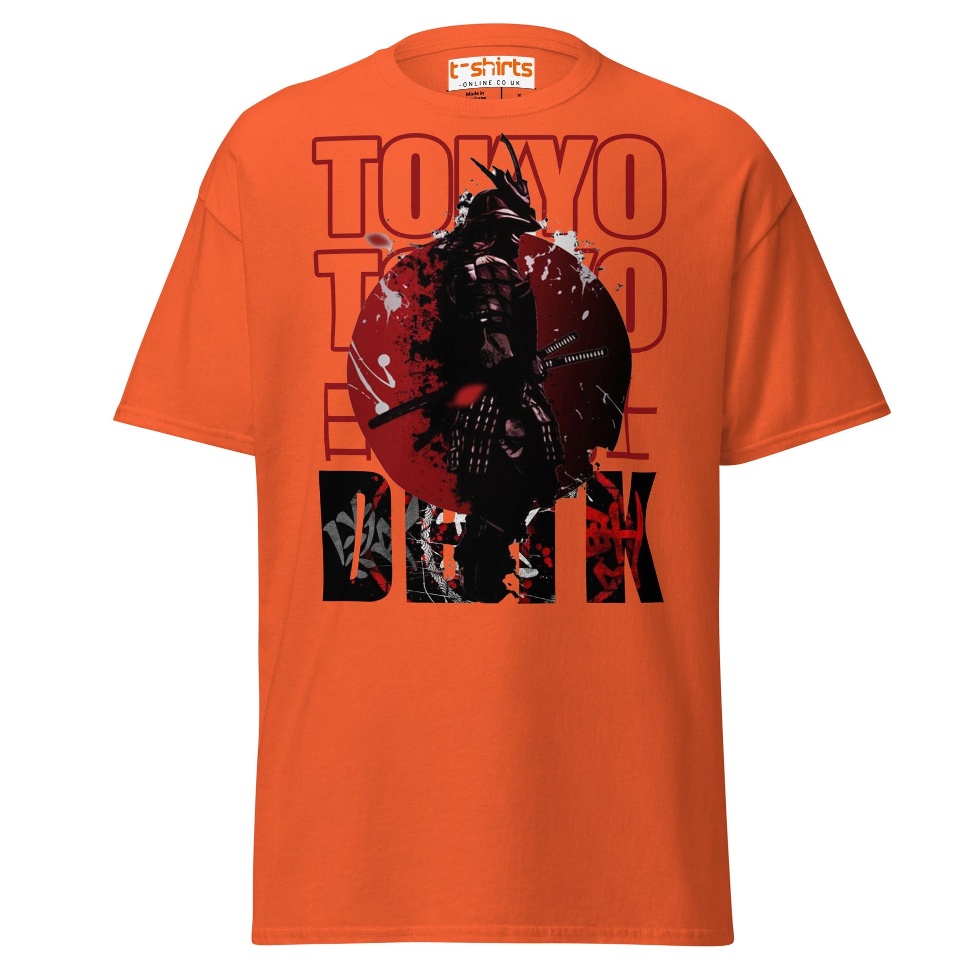 Tokyo Samurai T-Shirt - Orange - T-Shirts Online