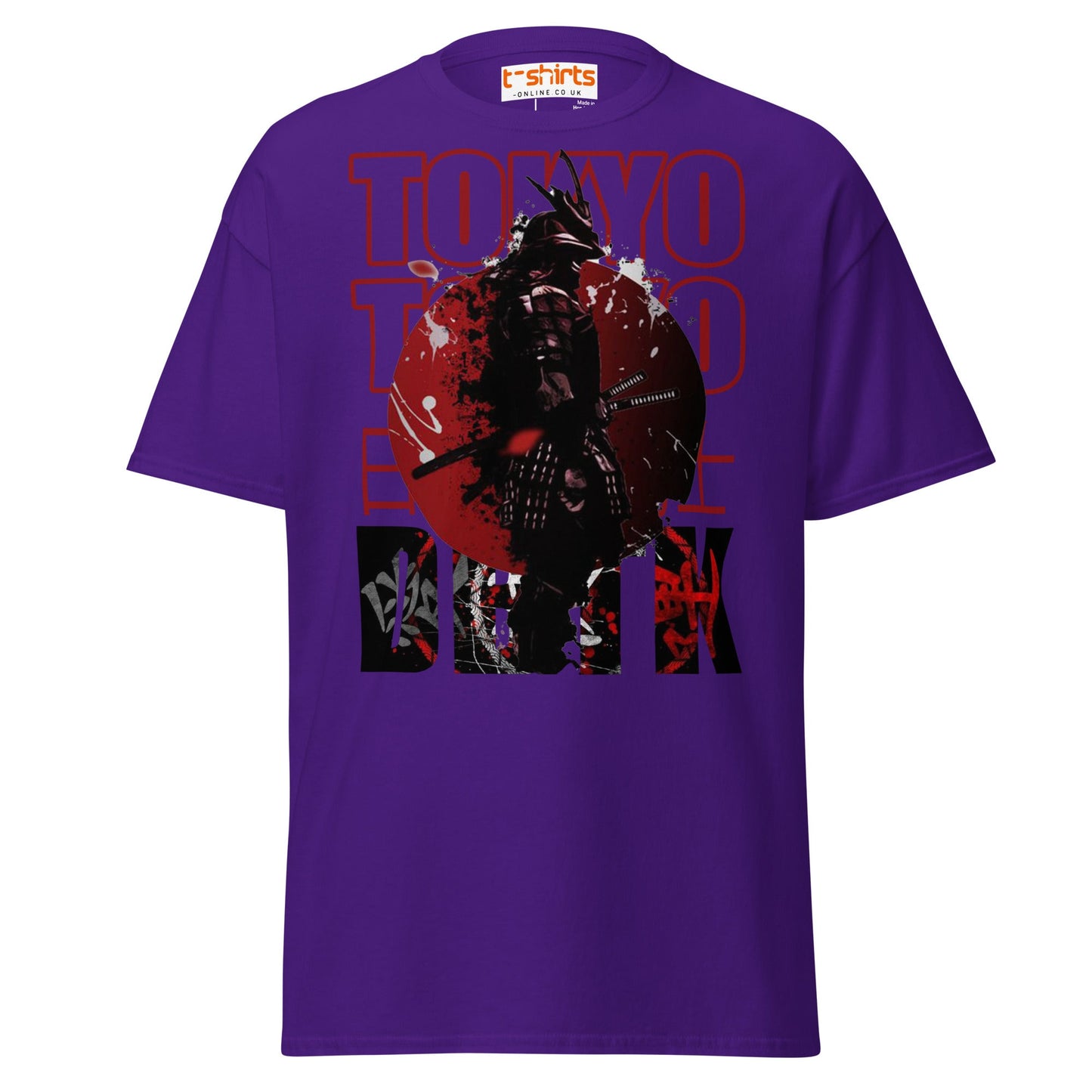 Tokyo Samurai T-Shirt - Purple - T-Shirts Online