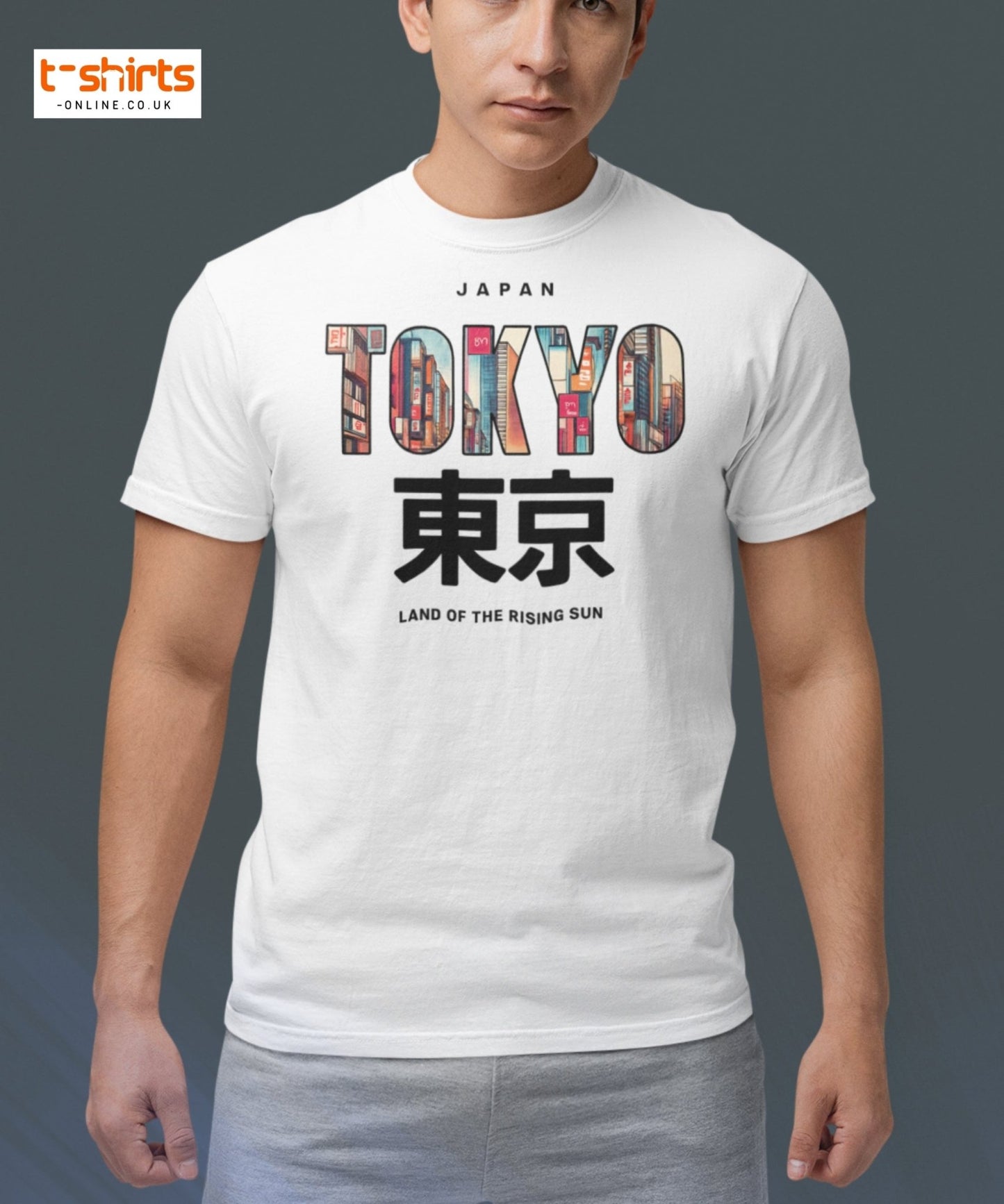 Tokyo Skyline T-Shirt – Land of the Rising Sun Tee - Navy - T-Shirts Online