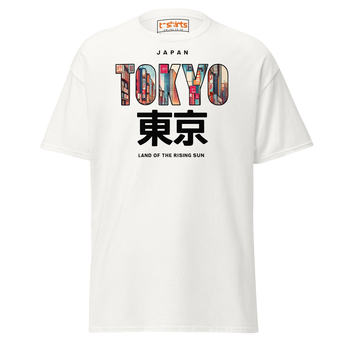 Tokyo Skyline T-Shirt – Land of the Rising Sun Tee - White - T-Shirts Online