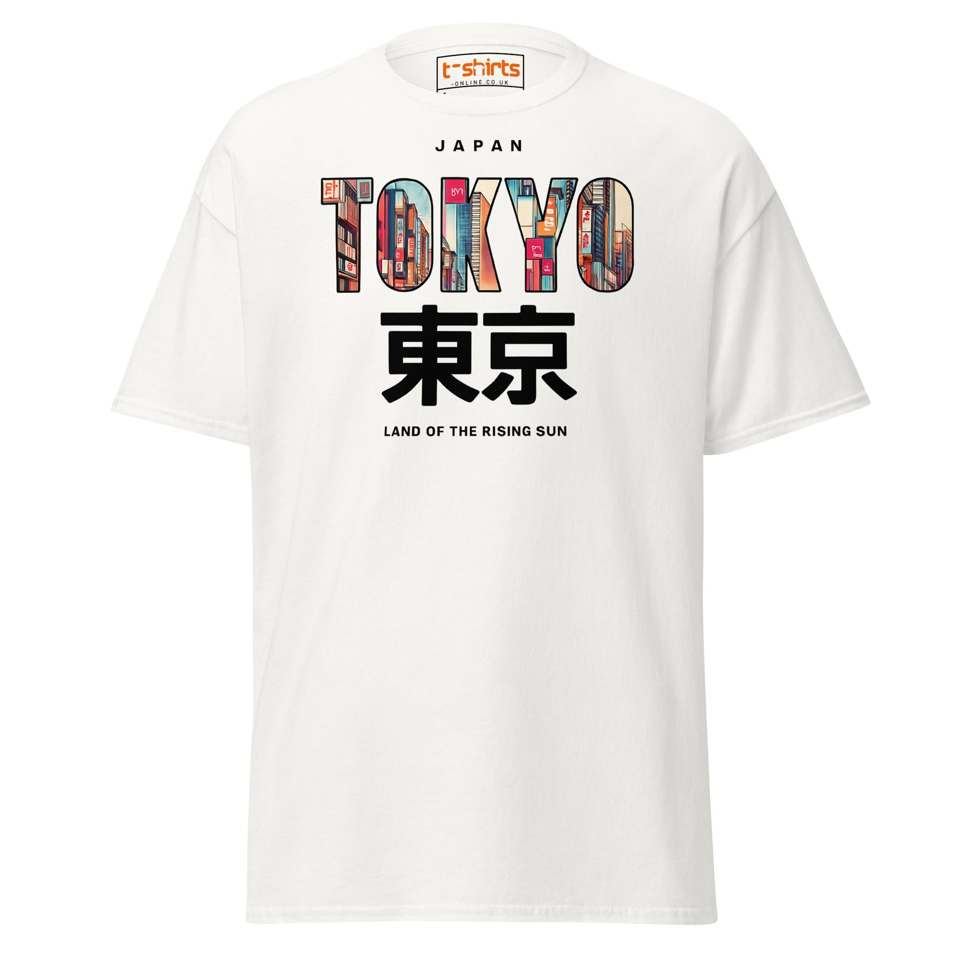 Tokyo Skyline T-Shirt – Land of the Rising Sun Tee - White - T-Shirts Online