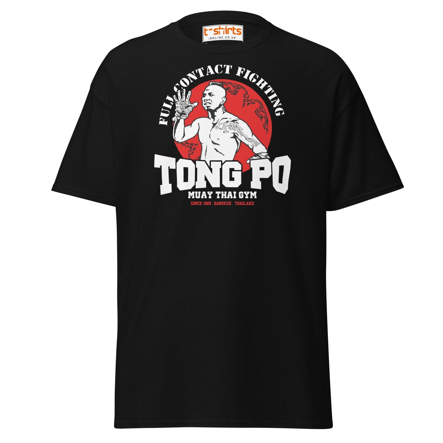 Tong Po Muay Thai Gym T-Shirt – Full Contact Fighting - Black - T-Shirts Online