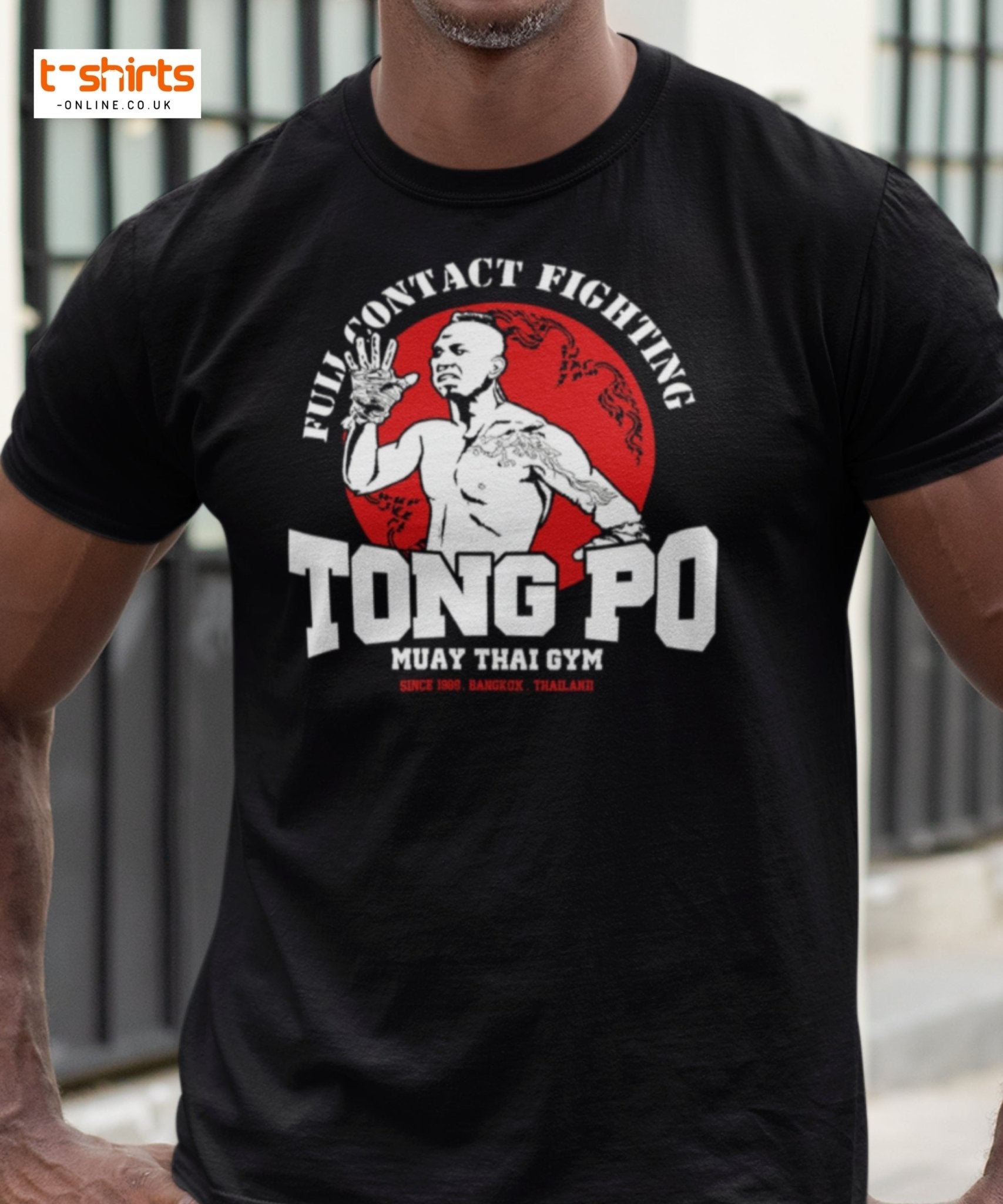 Tong Po Muay Thai Gym T-Shirt – Full Contact Fighting - Black - T-Shirts Online