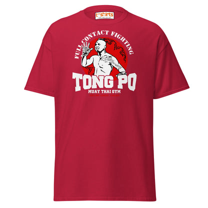 Tong Po Muay Thai Gym T-Shirt – Full Contact Fighting - Cardinal - T-Shirts Online
