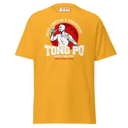 Tong Po Muay Thai Gym T-Shirt – Full Contact Fighting - Gold - T-Shirts Online