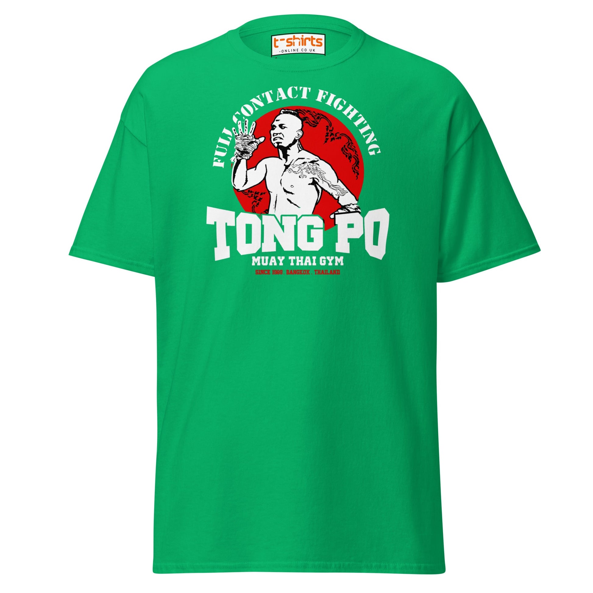 Tong Po Muay Thai Gym T-Shirt – Full Contact Fighting - Irish Green - T-Shirts Online