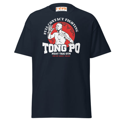 Tong Po Muay Thai Gym T-Shirt – Full Contact Fighting - Navy - T-Shirts Online