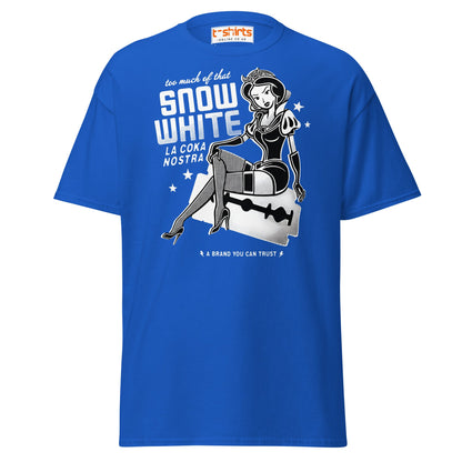 Too Much of That Snow White Funny Adult T-Shirt - Royal - T-Shirts Online