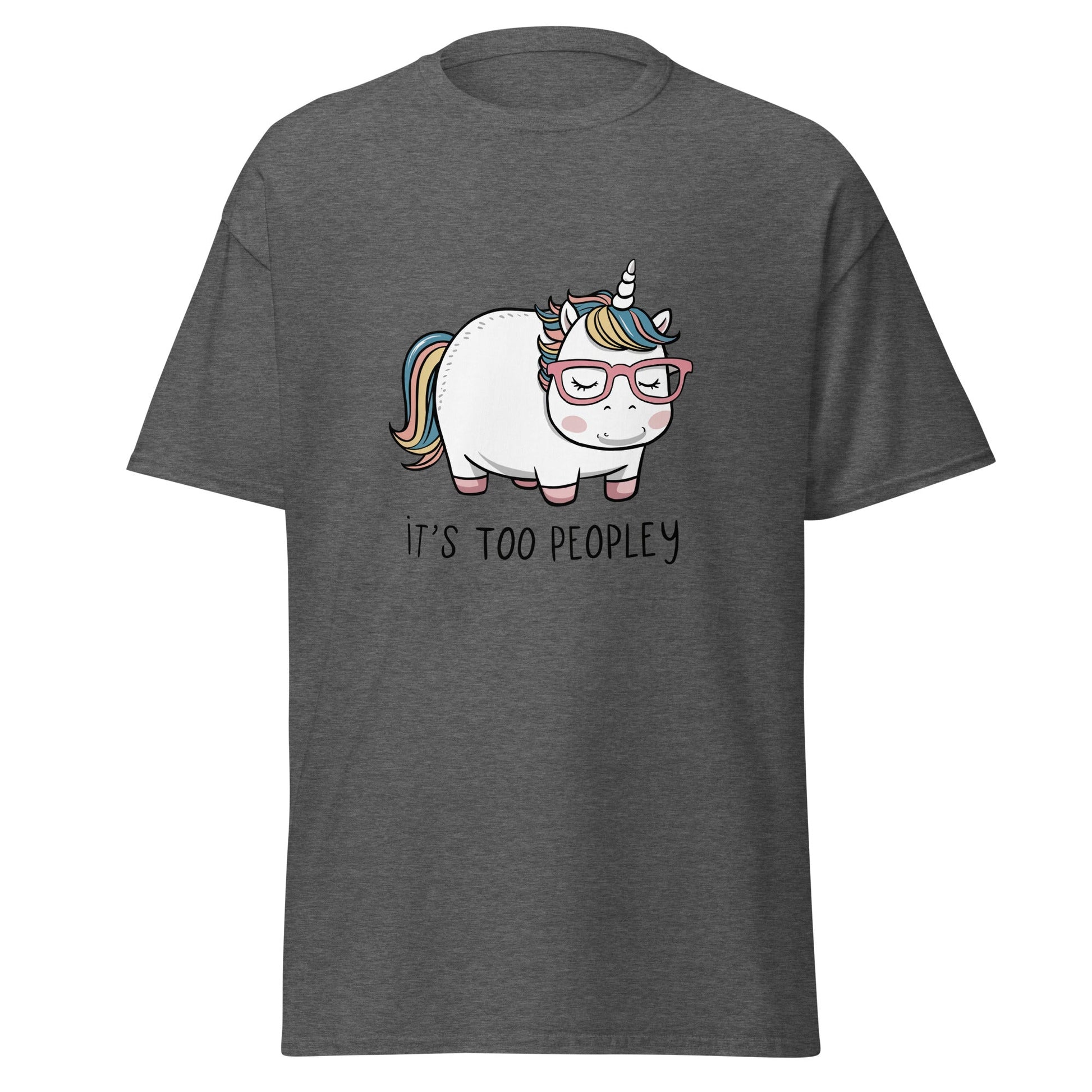 Too Peoply | Unicorn T-Shirt - Dark Heather - T-Shirts Online