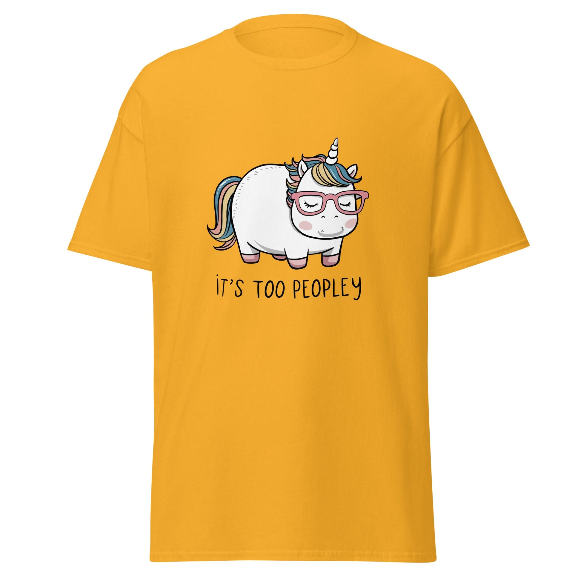 Too Peoply | Unicorn T-Shirt - Gold - T-Shirts Online