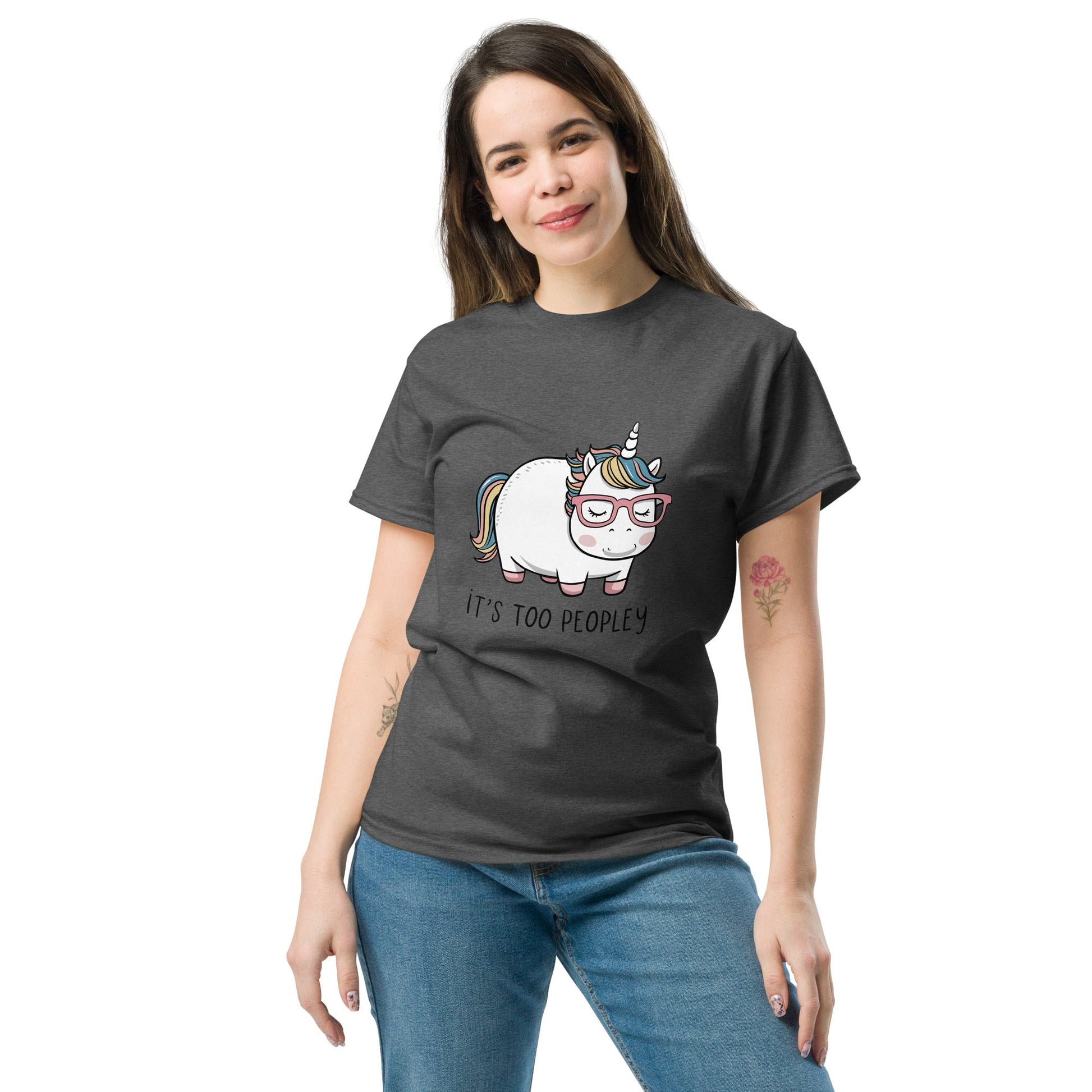Too Peoply | Unicorn T-Shirt - Royal - T-Shirts Online