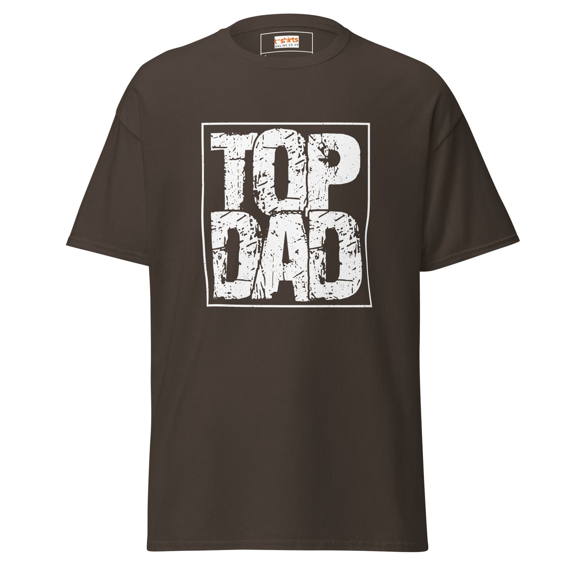 Top Dad | Father's Day T-Shirt - Dark Chocolate - T-Shirts Online