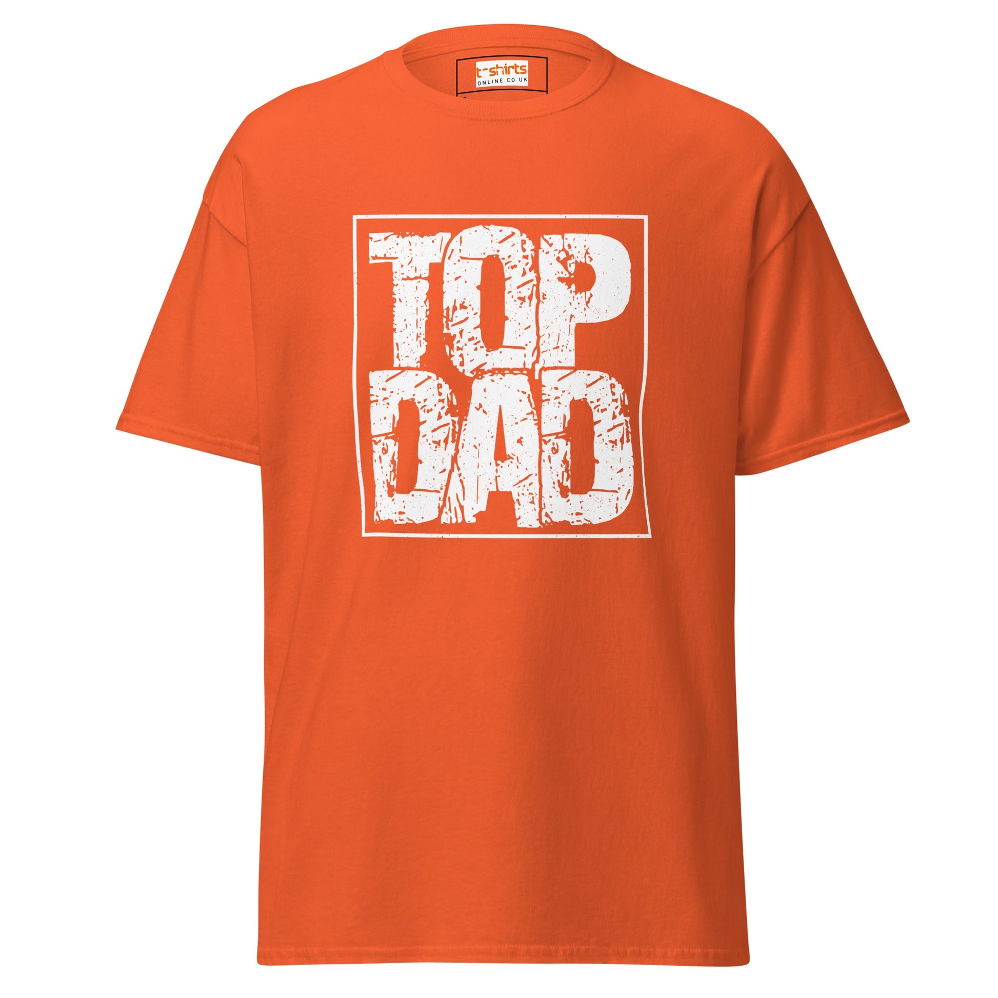 Top Dad | Father's Day T-Shirt - Orange - T-Shirts Online