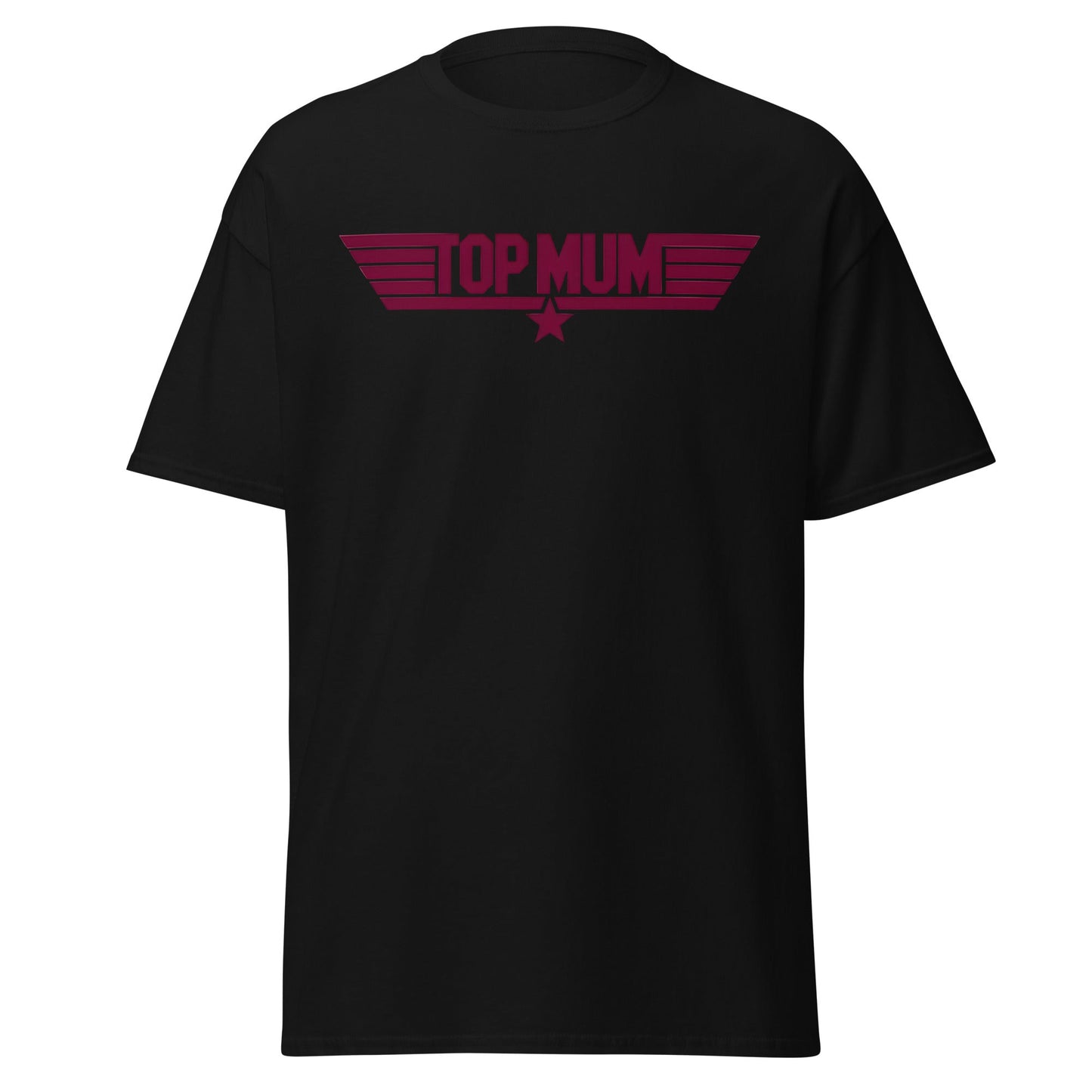 Top Mum T-Shirt | Top Gun Parody Mother's Day Gift - Black - T-Shirts Online