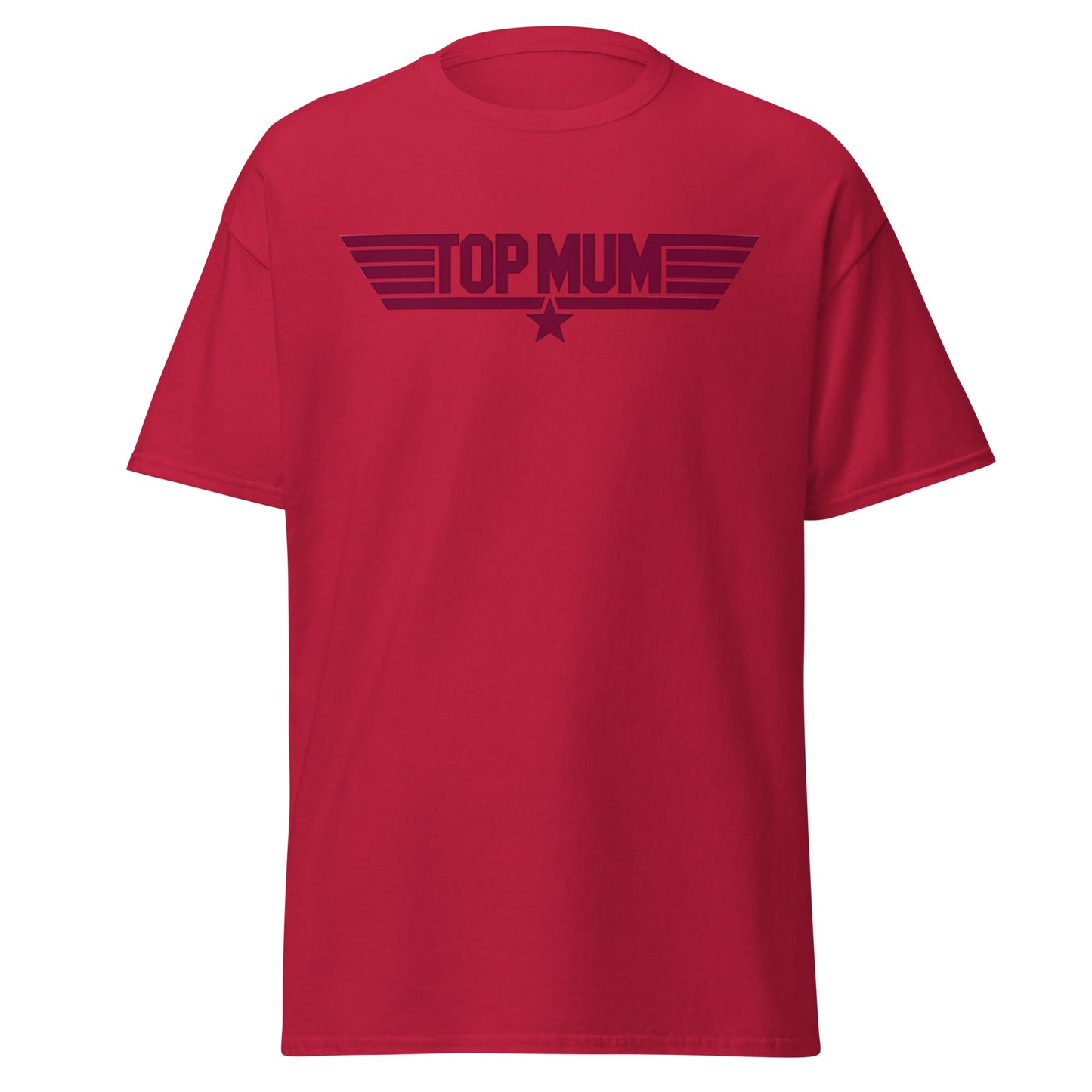 Top Mum T-Shirt | Top Gun Parody Mother's Day Gift - Cardinal - T-Shirts Online