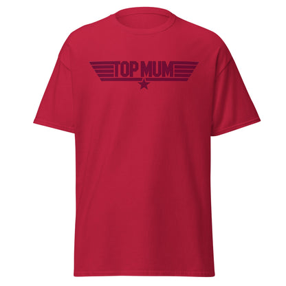 Top Mum T-Shirt | Top Gun Parody Mother's Day Gift - Cardinal - T-Shirts Online