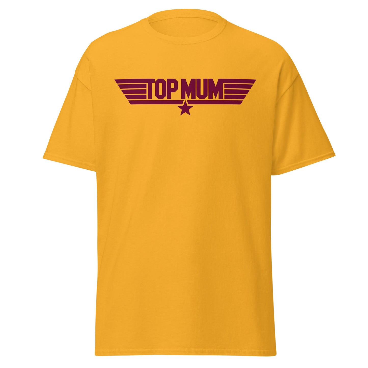 Top Mum T-Shirt | Top Gun Parody Mother's Day Gift - Gold - T-Shirts Online