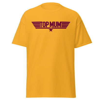 Top Mum T-Shirt | Top Gun Parody Mother's Day Gift - Gold - T-Shirts Online