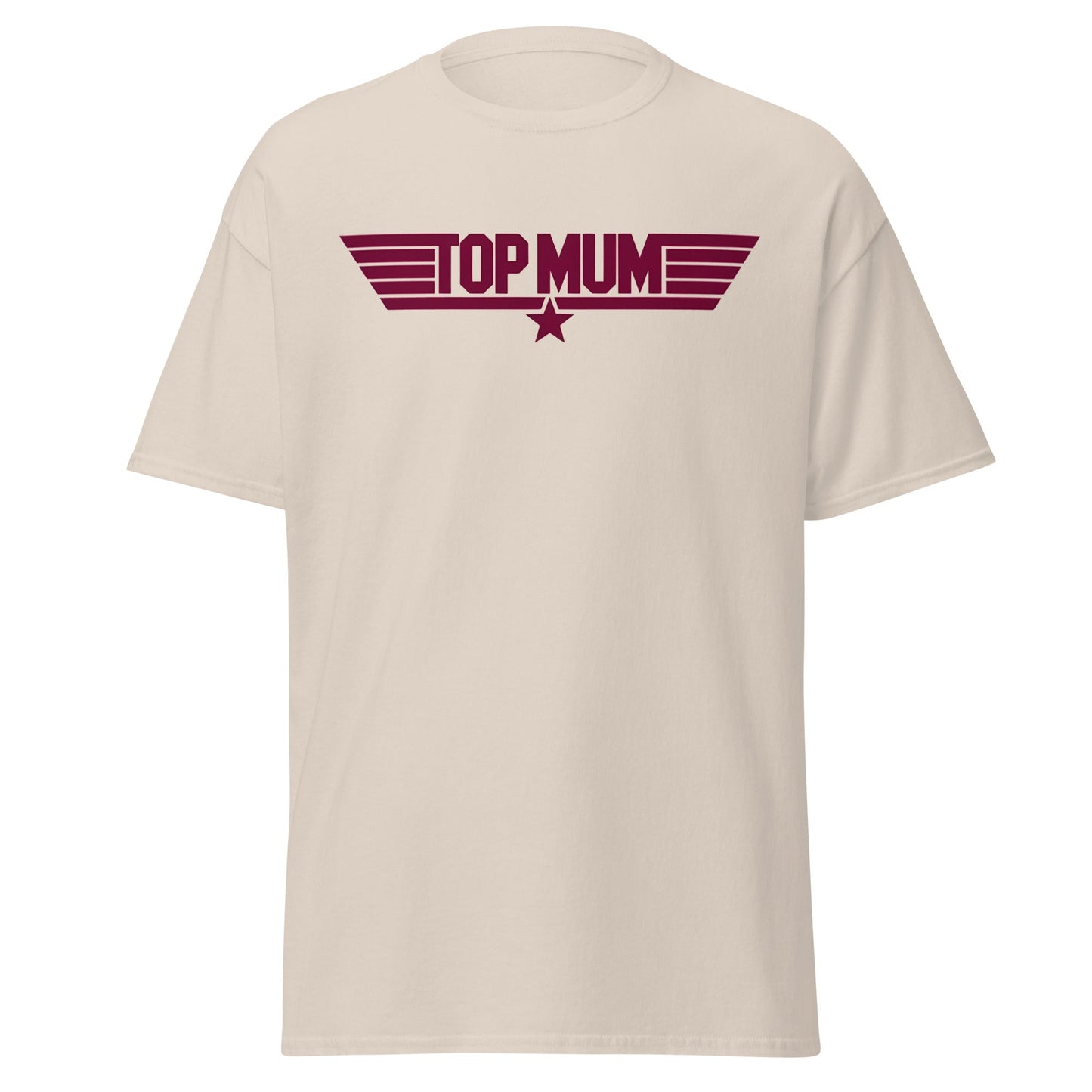 Top Mum T-Shirt | Top Gun Parody Mother's Day Gift - Natural - T-Shirts Online