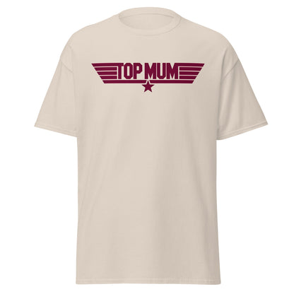 Top Mum T-Shirt | Top Gun Parody Mother's Day Gift - Natural - T-Shirts Online