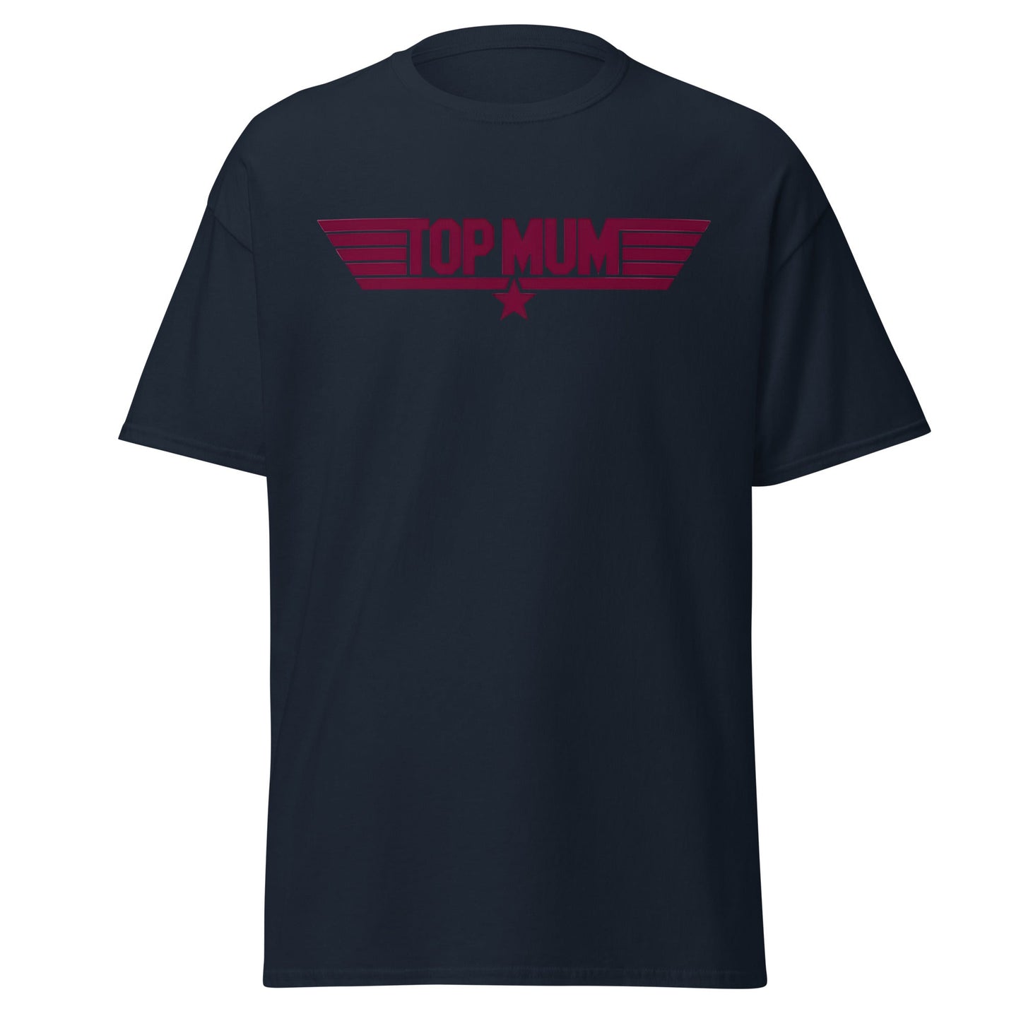 Top Mum T-Shirt | Top Gun Parody Mother's Day Gift - Navy - T-Shirts Online