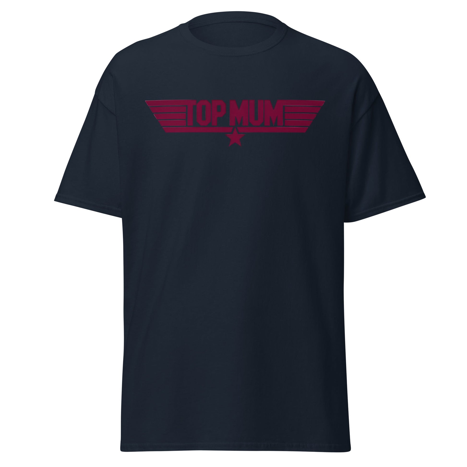 Top Mum T-Shirt | Top Gun Parody Mother's Day Gift - Navy - T-Shirts Online
