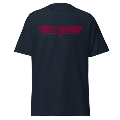 Top Mum T-Shirt | Top Gun Parody Mother's Day Gift - Navy - T-Shirts Online