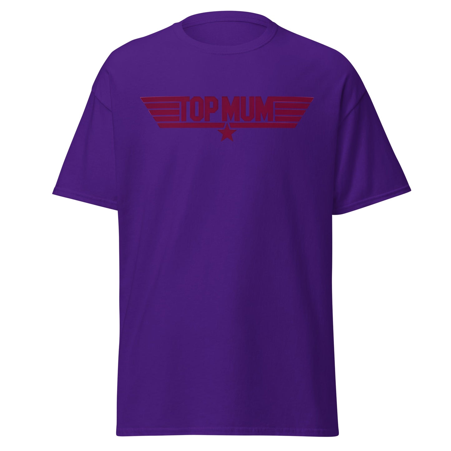 Top Mum T-Shirt | Top Gun Parody Mother's Day Gift - Purple - T-Shirts Online