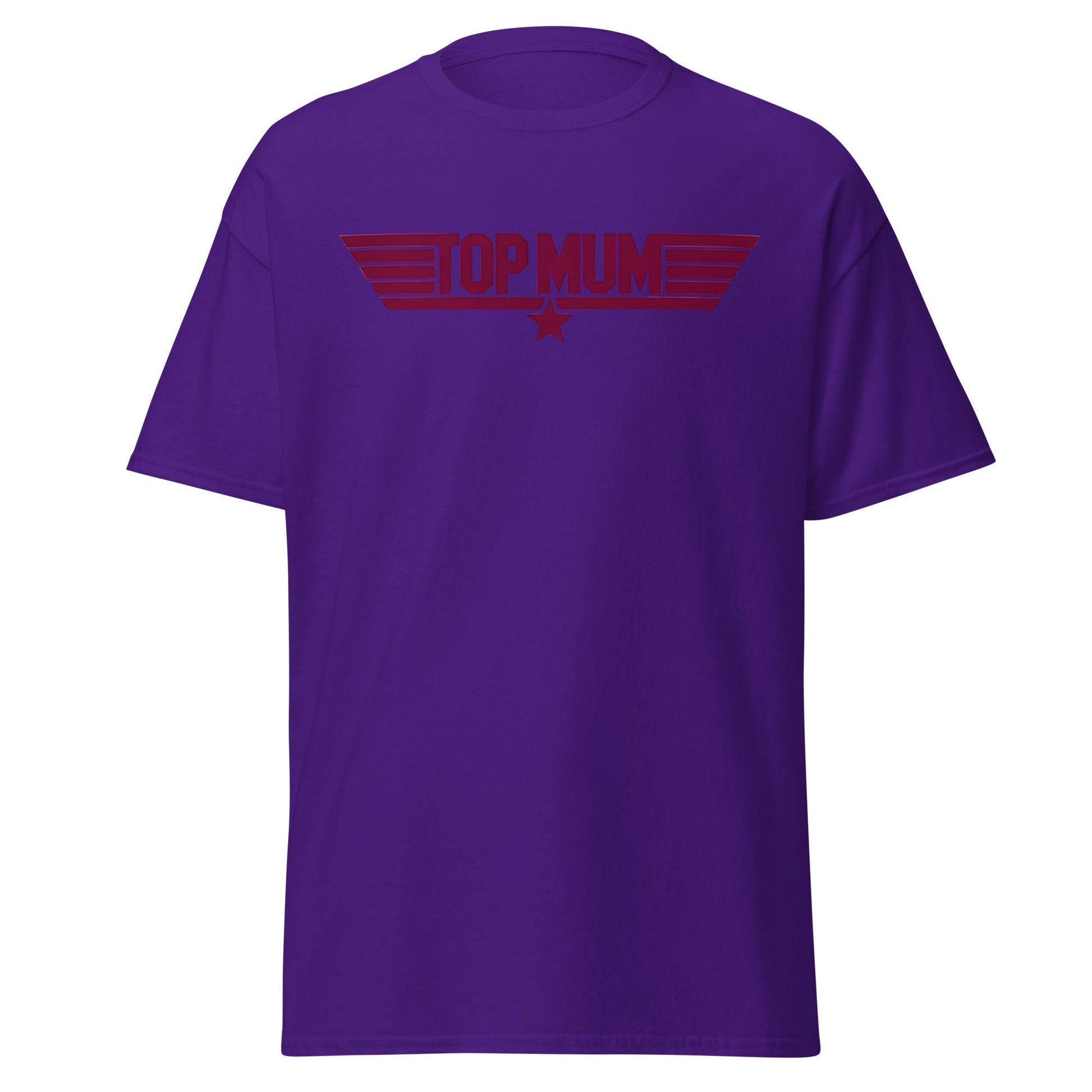 Top Mum T-Shirt | Top Gun Parody Mother's Day Gift - Purple - T-Shirts Online