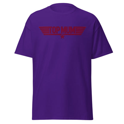 Top Mum T-Shirt | Top Gun Parody Mother's Day Gift - Purple - T-Shirts Online