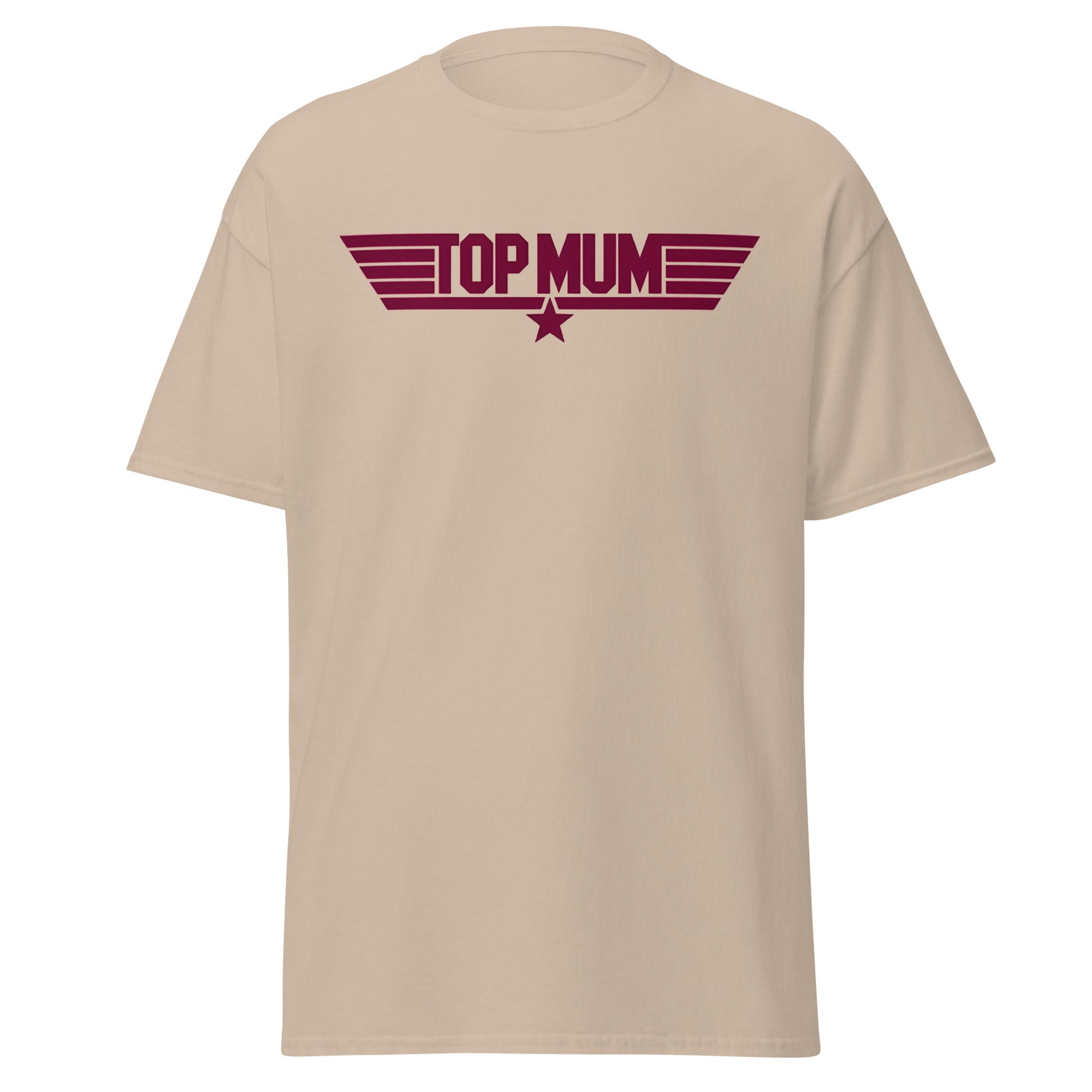 Top Mum T-Shirt | Top Gun Parody Mother's Day Gift - Sand - T-Shirts Online