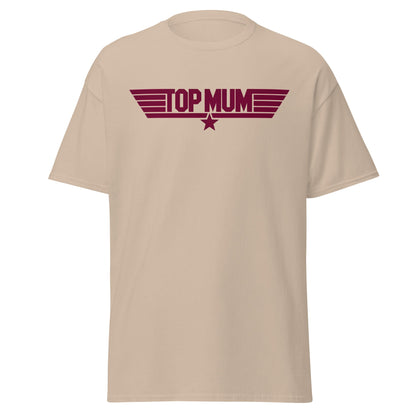 Top Mum T-Shirt | Top Gun Parody Mother's Day Gift - Sand - T-Shirts Online