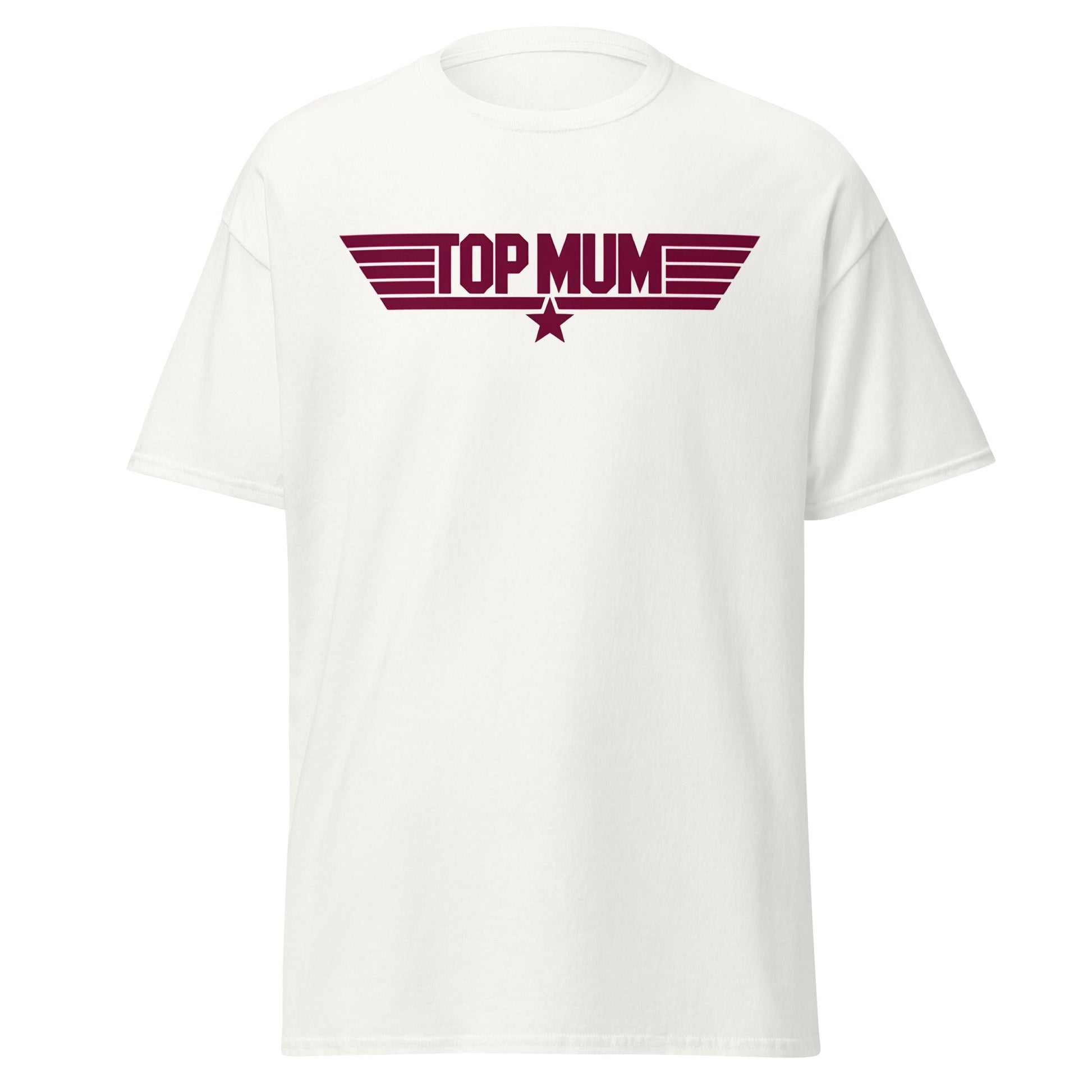 Top Mum T-Shirt | Top Gun Parody Mother's Day Gift - White - T-Shirts Online