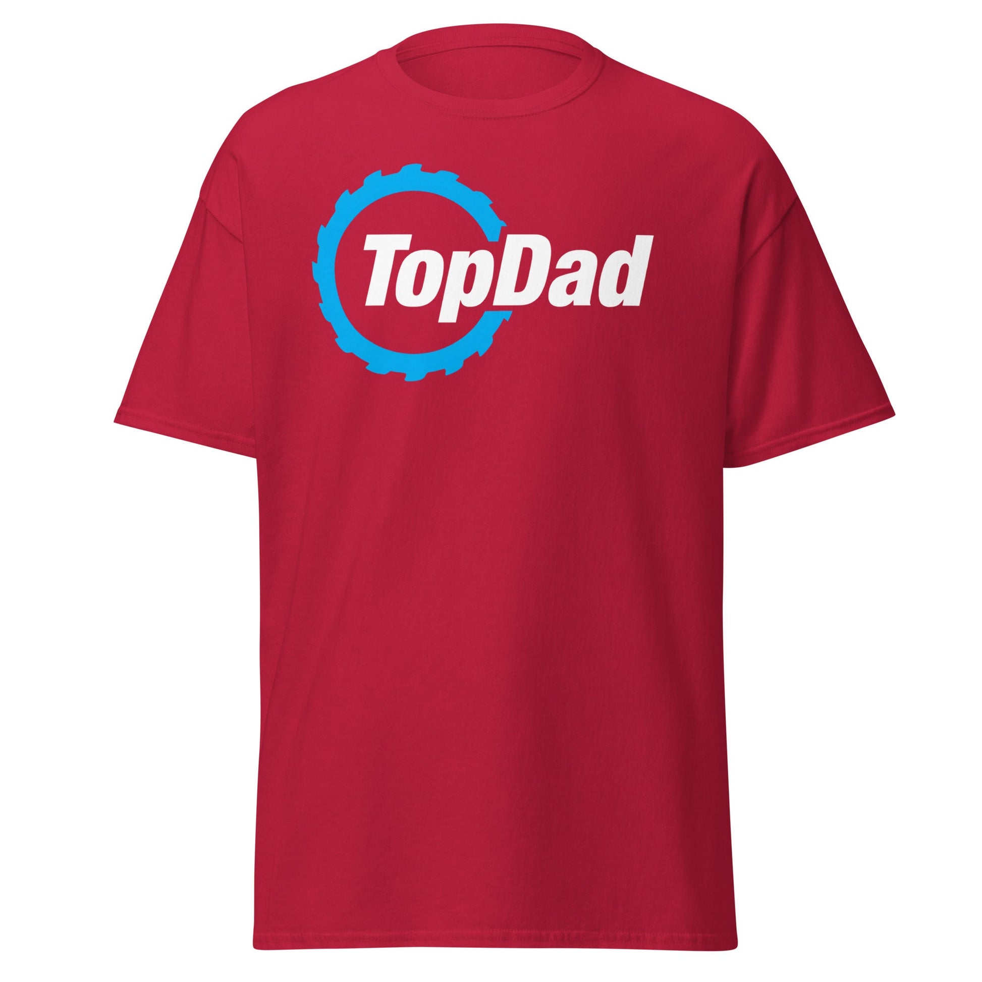 TopDad T-Shirt - Woodworking Saw Blade Dad Gift - Cardinal - T-Shirts Online