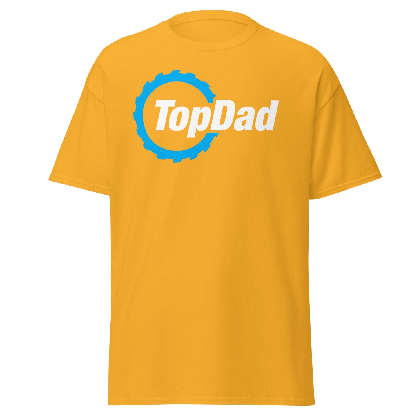 TopDad T-Shirt - Woodworking Saw Blade Dad Gift - Gold - T-Shirts Online