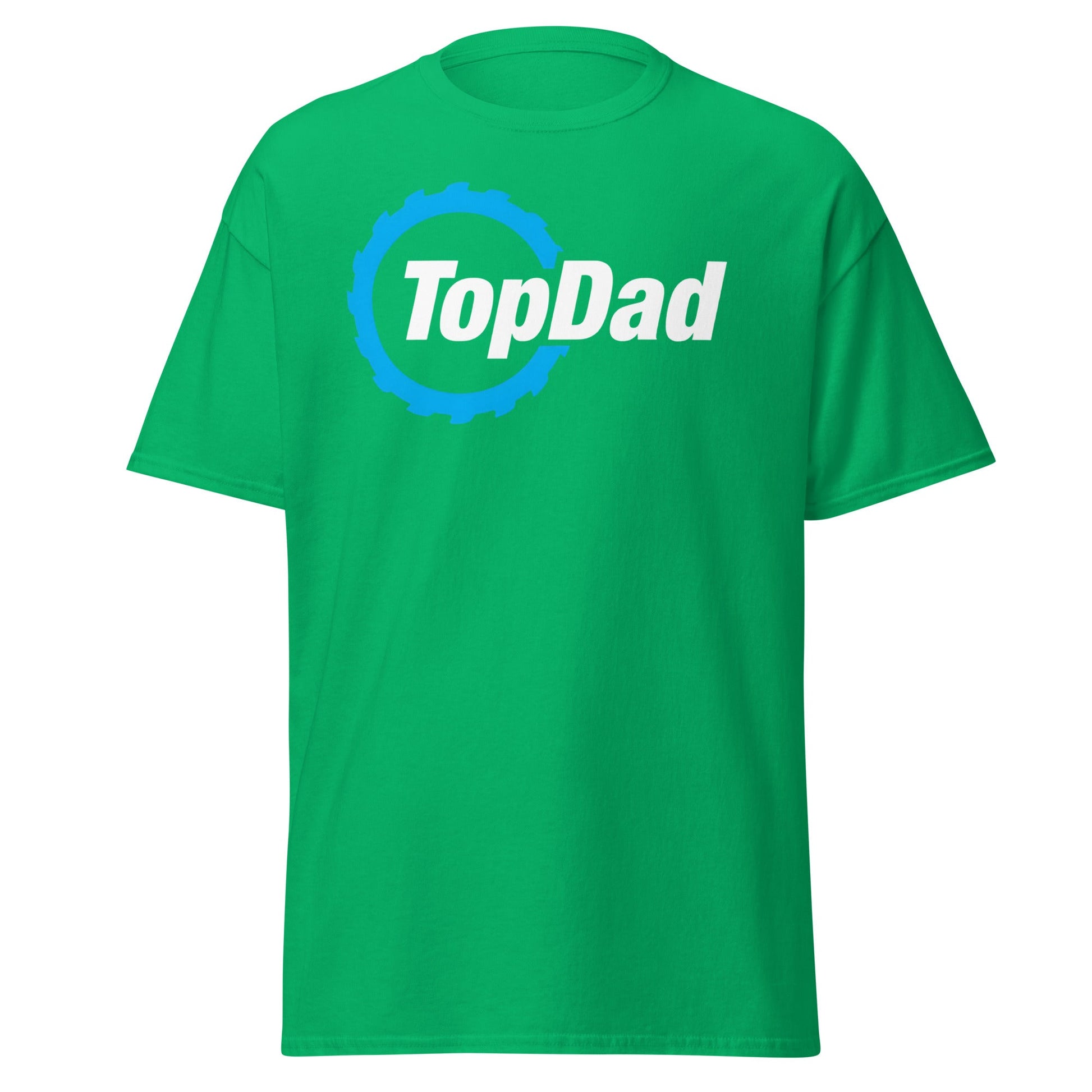 TopDad T-Shirt - Woodworking Saw Blade Dad Gift - Irish Green - T-Shirts Online