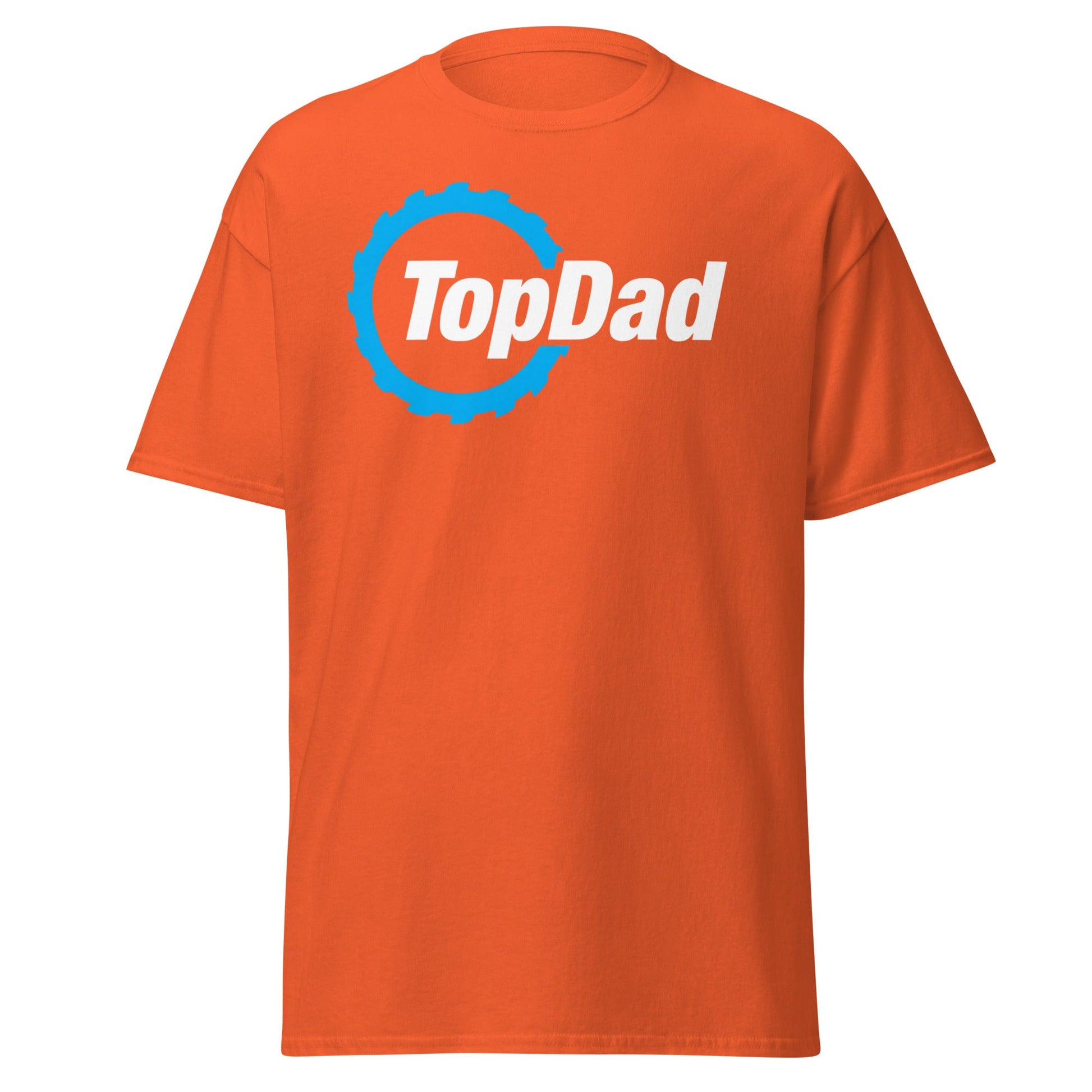 TopDad T-Shirt - Woodworking Saw Blade Dad Gift - Orange - T-Shirts Online