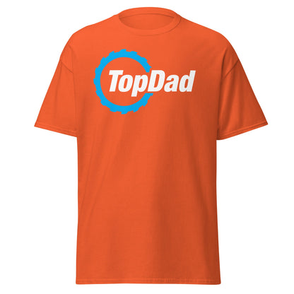 TopDad T-Shirt - Woodworking Saw Blade Dad Gift - Orange - T-Shirts Online
