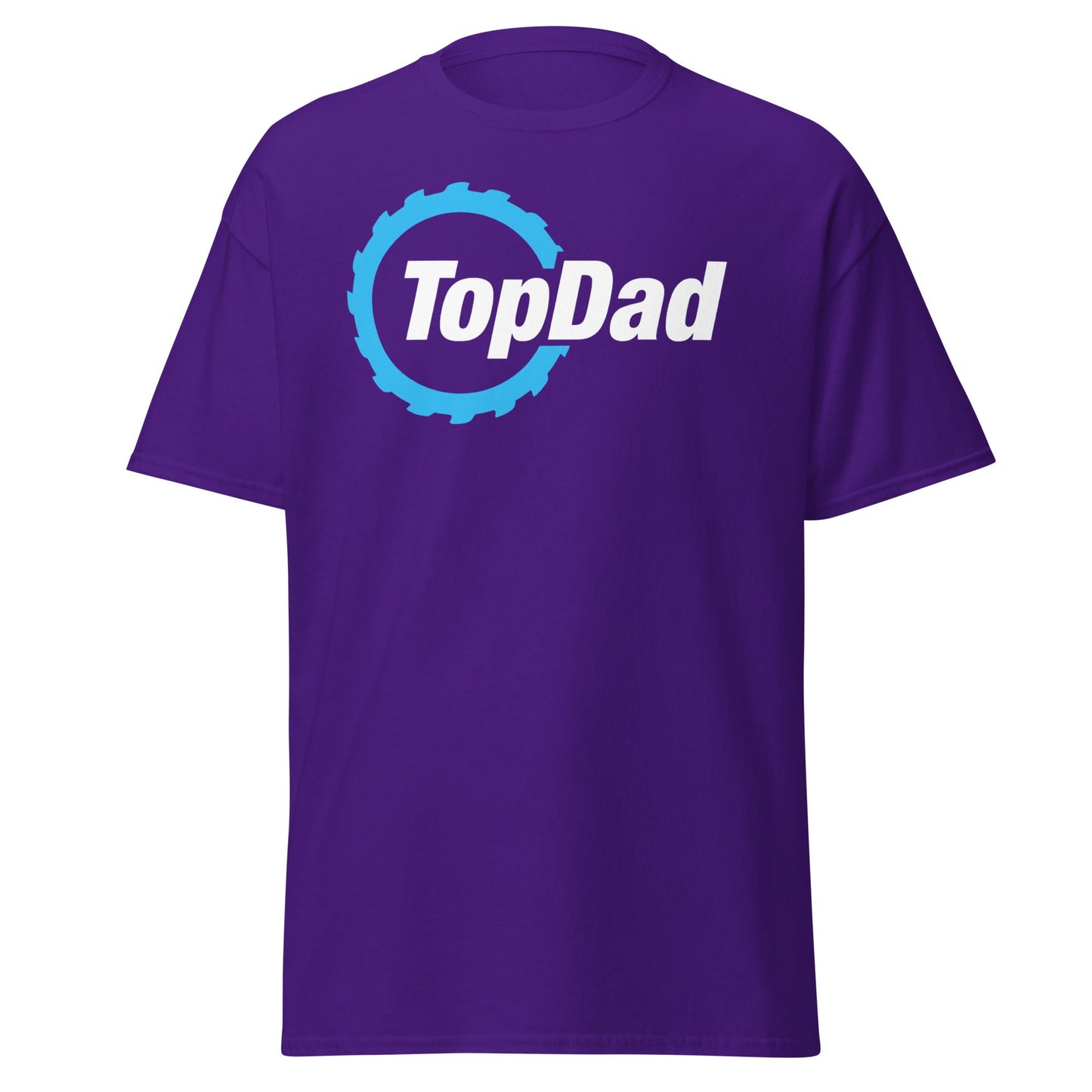 TopDad T-Shirt - Woodworking Saw Blade Dad Gift - Purple - T-Shirts Online