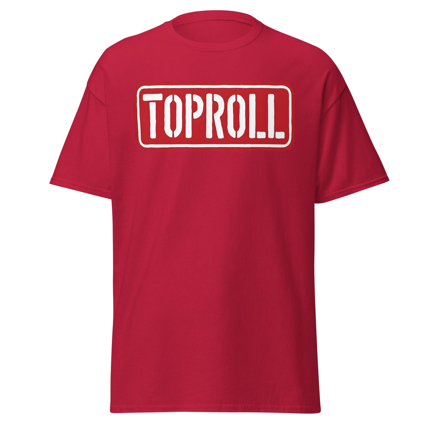 Toproll Arm Wrestling T-Shirt - Pro Strength & Grip Tee - Cardinal - T-Shirts Online