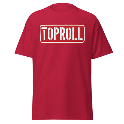 Toproll Arm Wrestling T-Shirt - Pro Strength & Grip Tee - Cardinal - T-Shirts Online