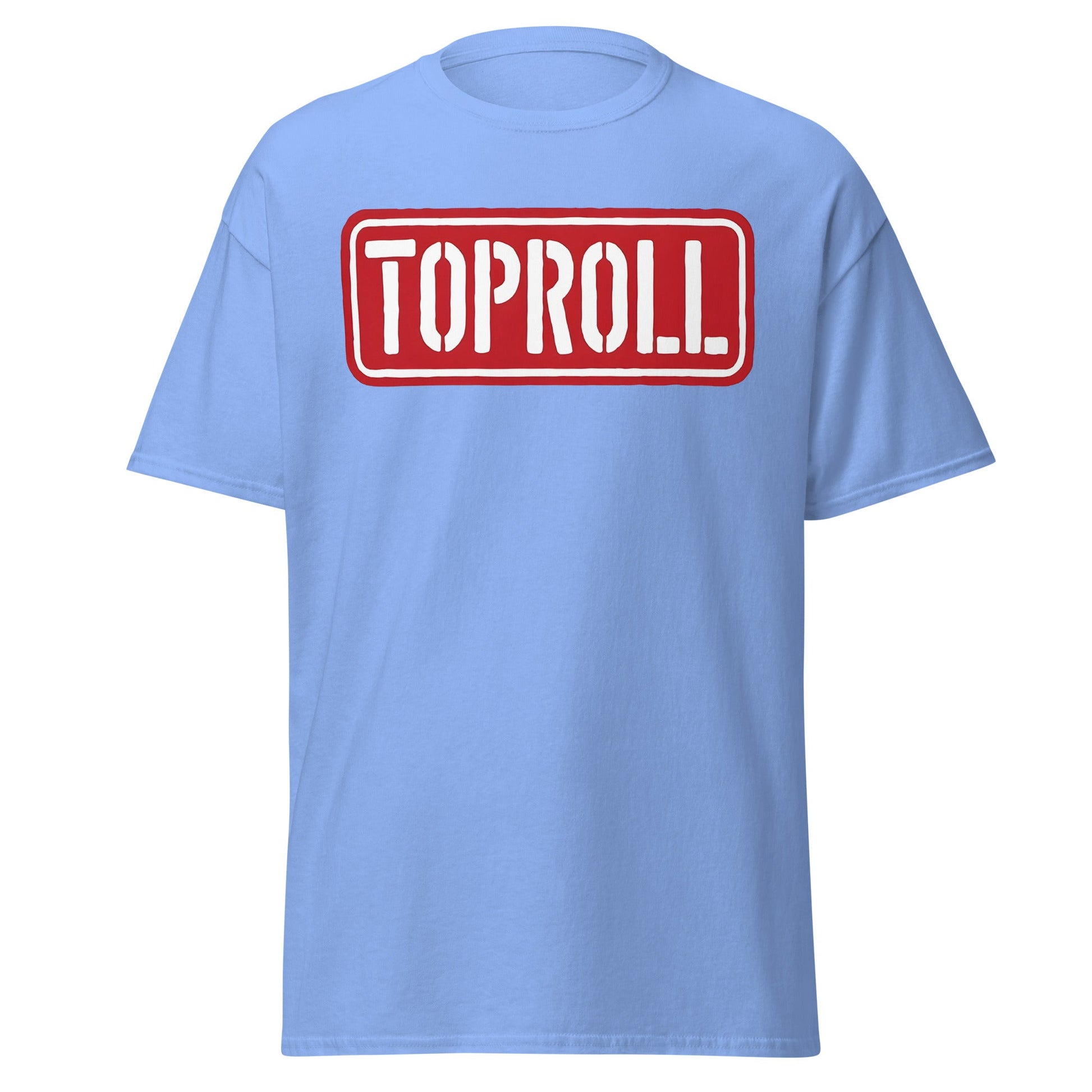 Toproll Arm Wrestling T-Shirt - Pro Strength & Grip Tee - Carolina Blue - T-Shirts Online