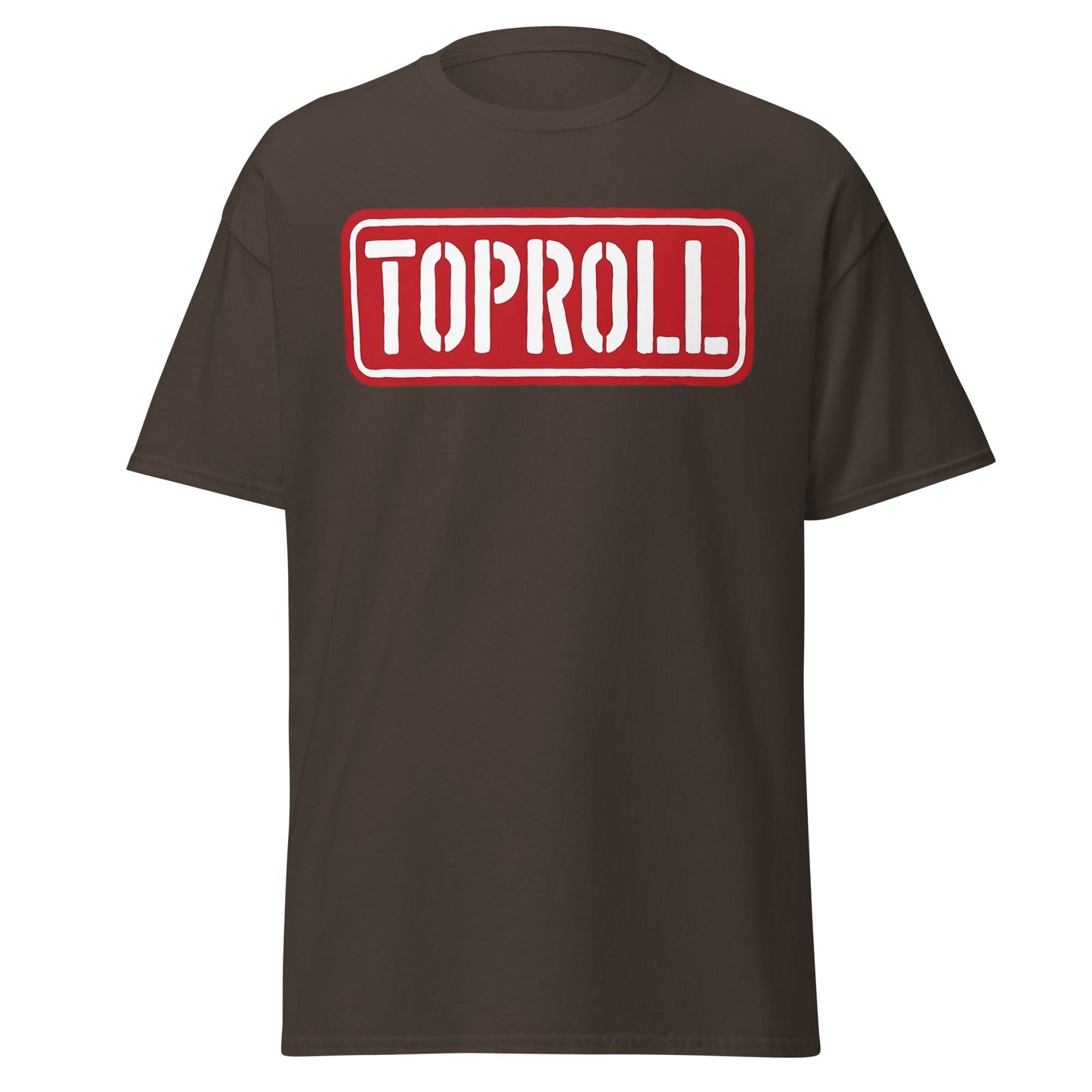Toproll Arm Wrestling T-Shirt - Pro Strength & Grip Tee - Dark Chocolate - T-Shirts Online