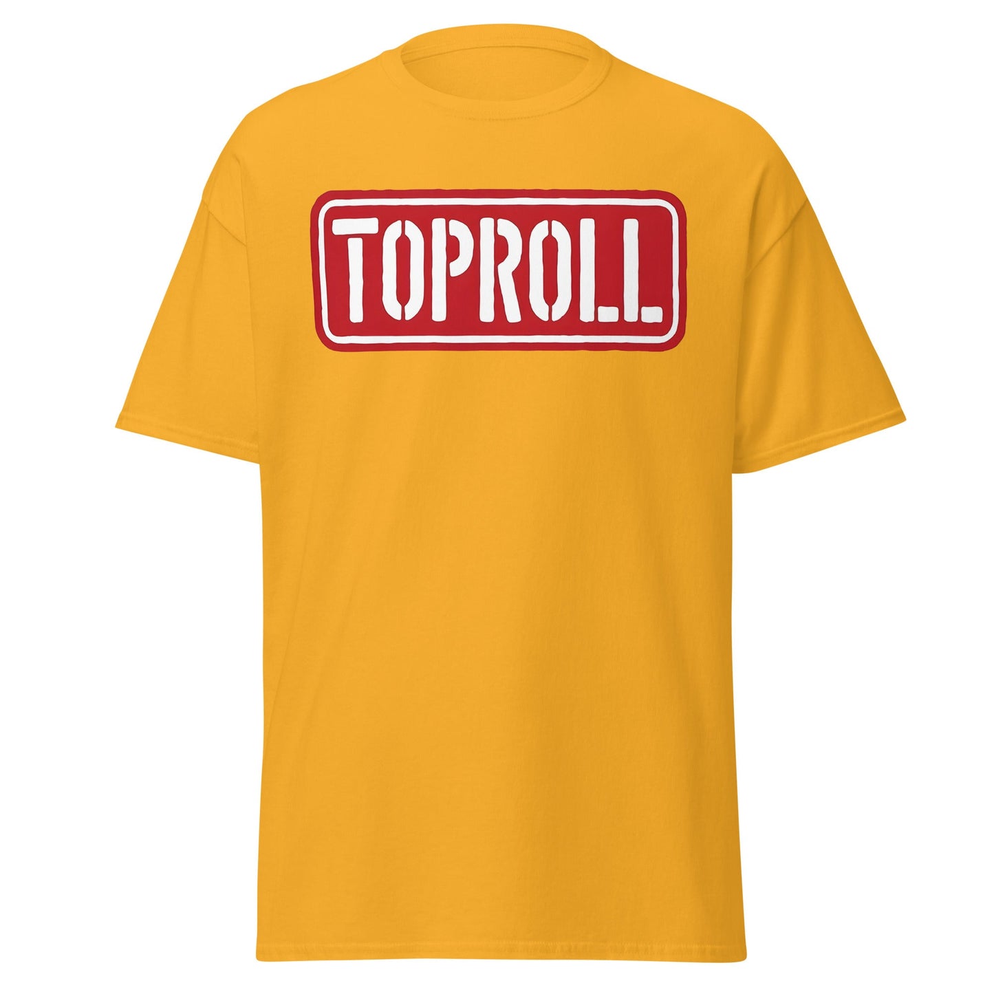 Toproll Arm Wrestling T-Shirt - Pro Strength & Grip Tee - Gold - T-Shirts Online