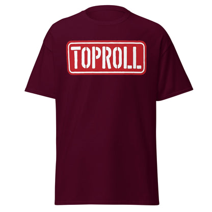 Toproll Arm Wrestling T-Shirt - Pro Strength & Grip Tee - Maroon - T-Shirts Online