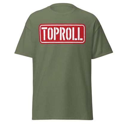 Toproll Arm Wrestling T-Shirt - Pro Strength & Grip Tee - Military Green - T-Shirts Online