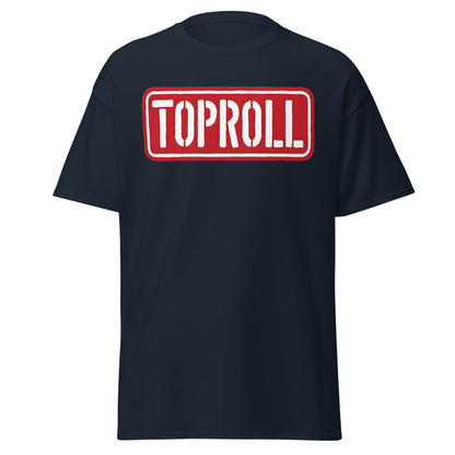Toproll Arm Wrestling T-Shirt - Pro Strength & Grip Tee - Navy - T-Shirts Online
