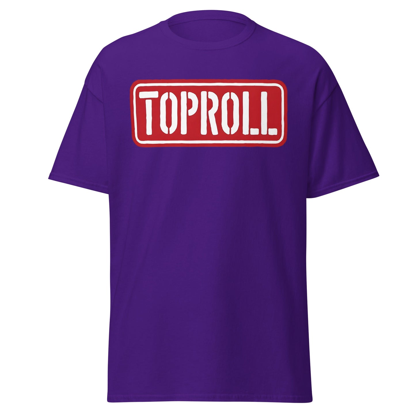 Toproll Arm Wrestling T-Shirt - Pro Strength & Grip Tee - Purple - T-Shirts Online