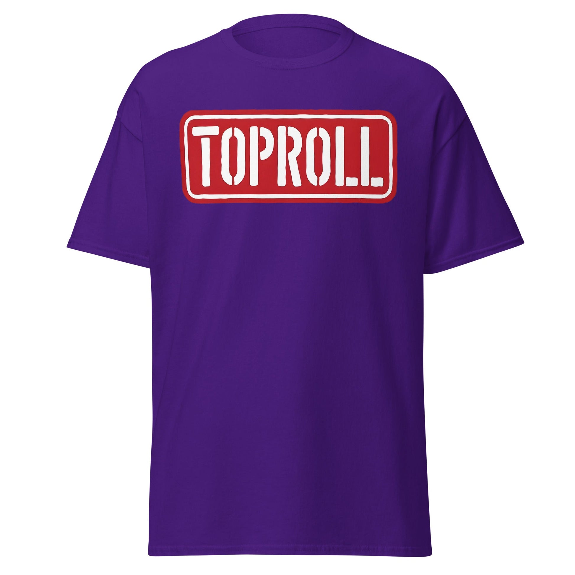 Toproll Arm Wrestling T-Shirt - Pro Strength & Grip Tee - Purple - T-Shirts Online